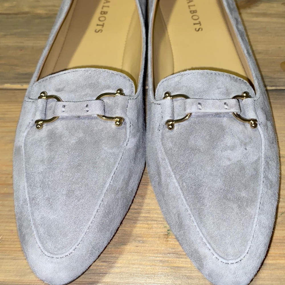 Talbots Gray Suede flats
